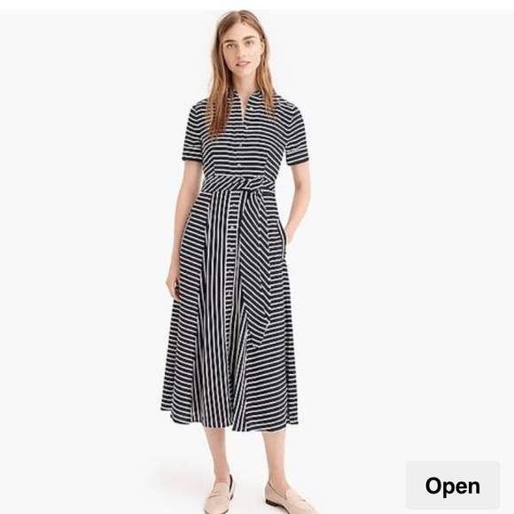 Jcrew Collection NWT stripe silk dress 2p - Picture 5 of 7